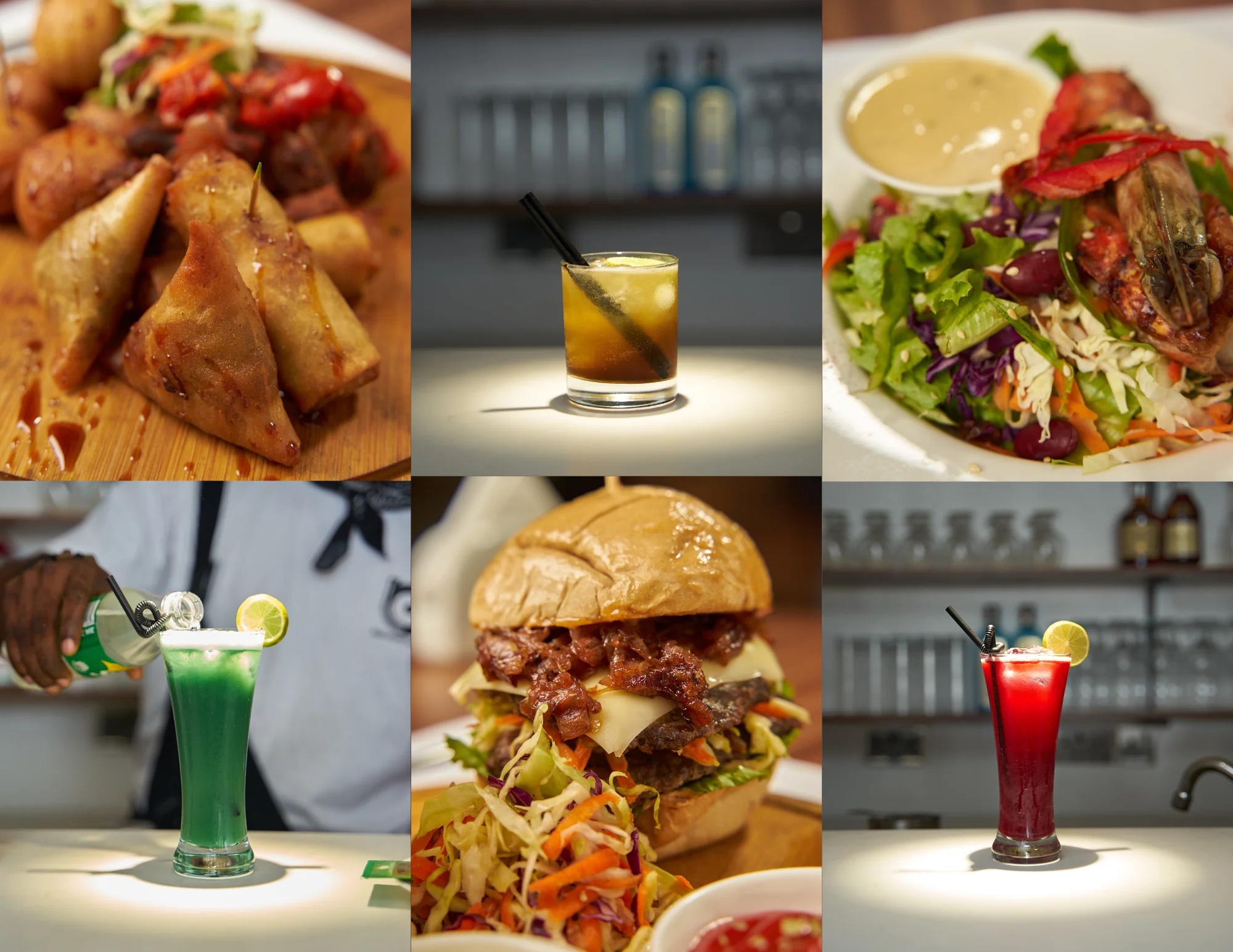 Food and drinks served at Rap Joint Lagos